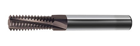 M12x1.75 Solid Carbide TiCN Thread Milling Cutter TM-SP 2xD (4133 12,000)