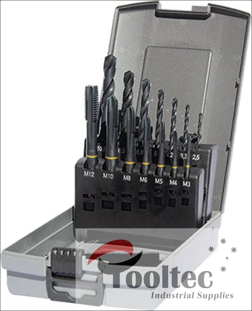 M3-M12 Gun Nose Tap and Drill Set Gold Band (5696 17,100) - Taps
